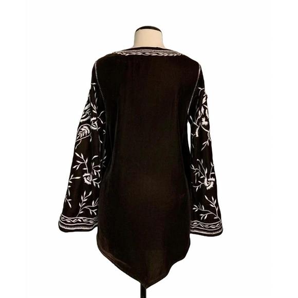 NEW ROJA COLLECTION folkwear tunic in brown - Picture 2 of 2